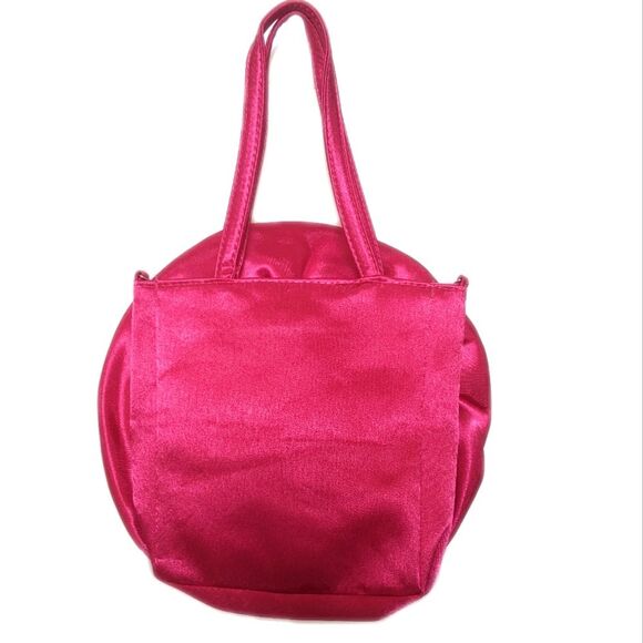 Felite Fnn (Amazon) 3D rose hot pink snap handbag short handles, 9" x 9" - Picture 2 of 5